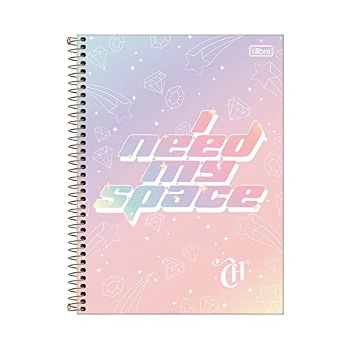 Caderno espiral capa dura universitário 10x1 160 folhas Capricho - Tilibra