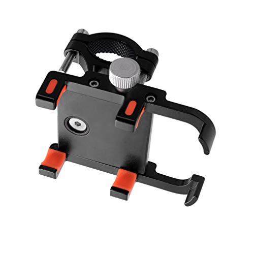 Suporte de telefone celular para motocicleta BESPORTBLE com seis garras de liga de alumínio, suporte
