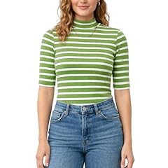 Green White Striped