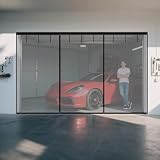 Zanzariera Magnetica Per Porta Finestra Tende Porta A Zanzariera Per Garage 305x244cm 488x244cm Si Chiude Da Sola Per Corridoi Porte Patio(Nero,488x305 CM)
