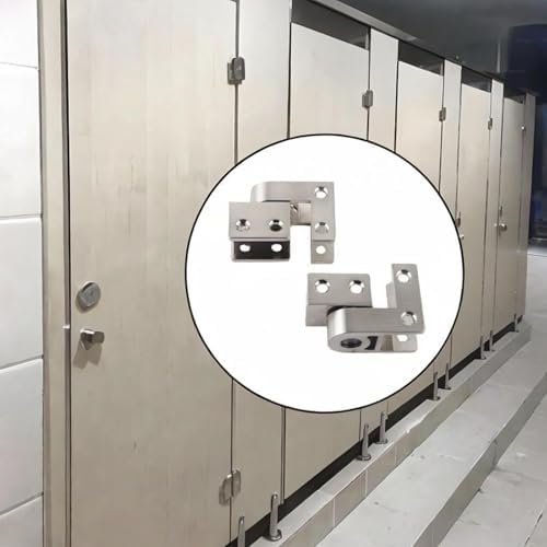 Heavy Duty Restroom Partition Hinges - Door Panel Hinge Replacement for 18mm Bathroom Stall Hardware Set | Ideal for Hotels & Commercial Use