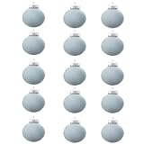 Susenstone Lot de 15 Boules de Noël en Velours pour décorations d'arbre de Noël, 8,1 cm, Boules de Noël floquées en Velours Marron, Boules de Noël à Suspendre en Vrac