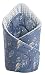 Medi Partners Einschlagdecke Steckkissen Minky 100% Baumwolle 75x75 cm Schlafsack doppelseitiges weich ganzjährig multifunktional antiallergisch Babys (Traumfänger mit grauen Minky)