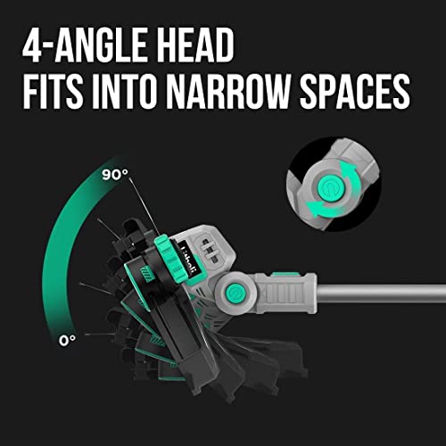 Litheli Cordless String Trimmer 12 Inch, 20V Battery Grass Trimmer/Wheeled Edger, 2-in-1 Weed Wacker with Auto Line Feed for Lawn Trimming/Edging, with 2.0Ah Battery and Charger Included by LiTHELi - Image 4