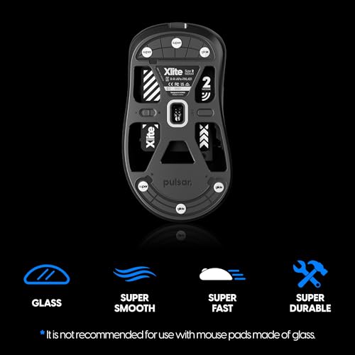 Patins à souris en verre universel 6mm 9mm semelle durable