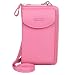 Produktbild Jangostor kleine Crossbody Tasche Handy - Handy Umhängetasche, Handy Mini-Tasche, Multifunktionale Handytasche mit Credit Card Slots Verstellbar Schultergurt für Handy unter 6,3 Zoll (Rose)