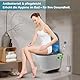 MEEJEE WC Sitz D Form, Toilettendeckel mit Absenkautomatik, Klodeckel Grau, Soft Close Toilettenbrille, WC Deckel Universal Kompatibel, Klobrille aus Duroplast, Familien Toilettensitz, Klositz