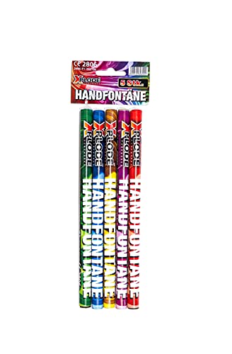 vama Xplode farbige Handfontänen in 5 Farben für Hochzeit...