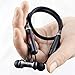 Linklike Stylish Bluetooth 5.0 Earbuds Sport Headphones, Hi-Fi 10mm Drivers, Foldable Neckband, Lightweight Earphones w/Noise Canceling Mic, IPX7 Nano Coating Reinforced Waterproof, Earhooks (Black)
