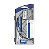 STAEDTLER 550 60 S8 Geometry Set with a Total of 8 Items in Flip Cover Case