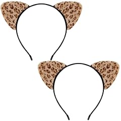 2 Pcs Cat Ears: Leopard