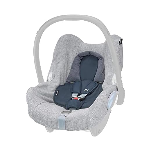 Maxi-Cosi Sommerbezug, passend für Maxi-Cosi Babyschale CabrioFix, Schonbezug für den Kinder Autositz, der ideale Bezug für die warmen Sommertage, Fresh Grey