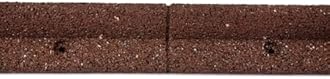 L No-Dig Rubber Landscape Edging with Hardware, 3.125" x 24', Brown