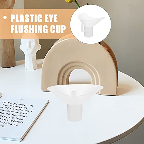 Healvian Copo De Lavagem De Olhos De Plástico 2 Peças Portátil Reutilizável Copo De Limpeza De Olhos