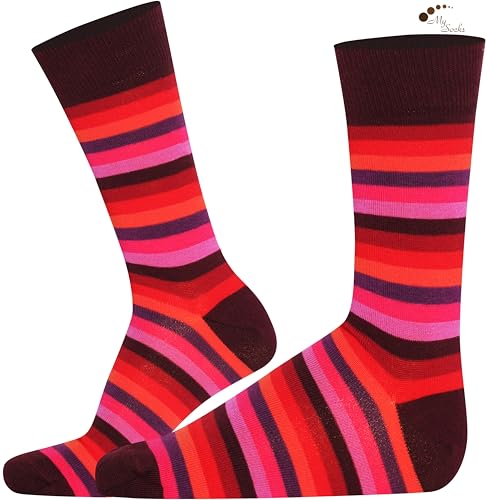 Image of Mysocks Men and Women Crew Socks Extra Fine Combed Cotton Seamless Toe