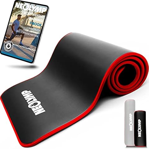 NEOLYMP Fitnessmatte Schwarz - Extra Dicke Fitnessmatte Cover