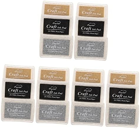 Abaodam 18 pcs Paper Scrapbooking Graffiti Hand DIY Rubber Partner Calligraphy Scrapbook Yinni Stamps Craft Painting Chinese Multi- Washable Pad Pads Supplies Finger Ink Accessory