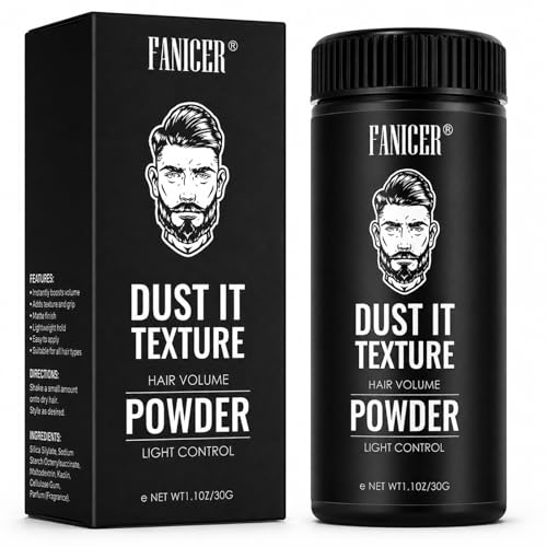 #VerdientProvisionen<br>Haarstyling Puder für Männer 30g | Texturpuder | 24 Stunden Halt | Volumen Textur | Leichtgewichtig | natürliches Volumen Verklebt nicht fettfrei