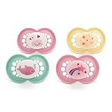 MAM Original Day & Night Soothers | 18-36 Months | 4 Pack | Includes 2X Glow in The Dark Dummies | Orthodontic Design | Baby Accessories | Blue (Various Designs)