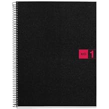 Miquelrius Single Subject Spiral Notebook, College Ruled, Red, 80 Sheets 8.5" x 11" 45949