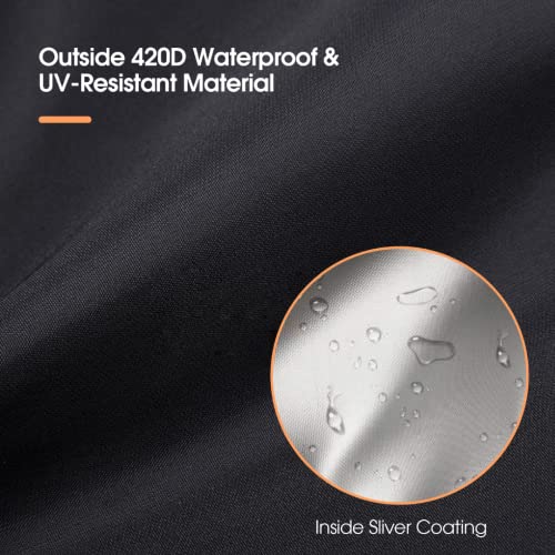 Jungda Outdoor Table Cover,38 Inch Square Patio Table Cover,Waterproof Outside Small Table Cover Furniture Cover - 38 X 38 X 28 Inch #TOP3