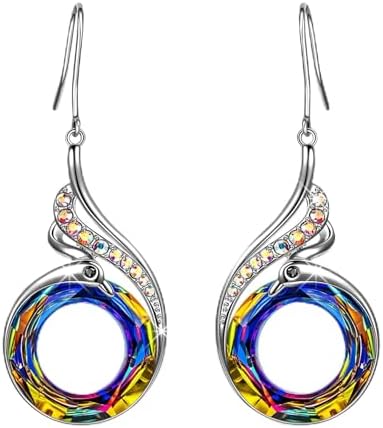 Kate Lynn Earrings for Women Nirvana or Phoenix Drop Dangle Earrings Crystals from Swarovski Jewelry for Women Birthday Gifts for Mother Woman Friends with Gift Box