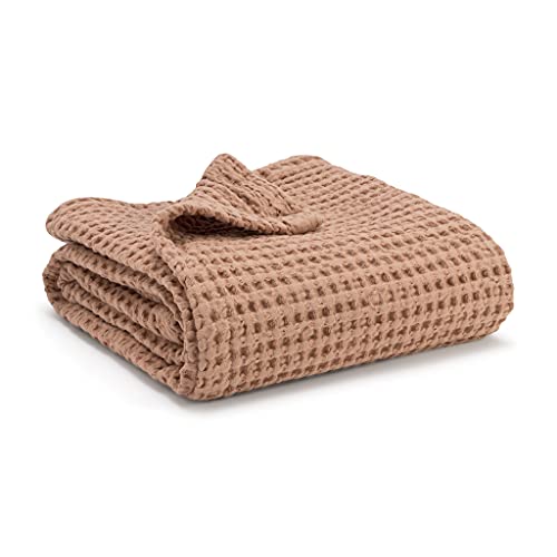 Simka Rose Waffle Baby Blanket Cotton Soft Breathable Swaddle Blanket for Baby Nursery, Stroller & Crib Blanket - Baby Receiving Blankets for Boys & Girls Gender Neutral Toddler Blanket