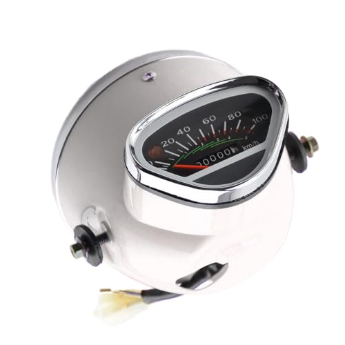 ciciTree White Headlight Speedometer Odometer Assembly with Case Compatible for Honda Trail CT70 1969-1970