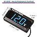 2 Pieces DC 4 to 28V Car Digital Voltmeter 12V Voltage Meter Car Audio Gauge LED Display 12V Waterproof Voltage Gauge Meter for Motorcycle(Blue Light)