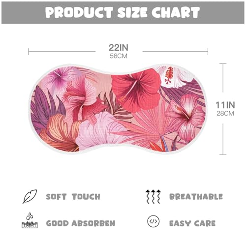 Hibiscus Bird Paradise Burp Cloths for Babies Burp Rag Cotton Spit Up Rag for Babies Newborn4