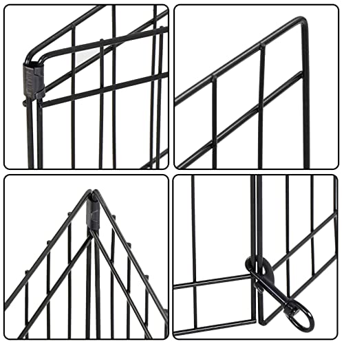 24\" Dog Playpen Crate 8 Panel Fence Pet Play Pen Exercise Puppy Kennel Cage Yard - Thumbnail 5