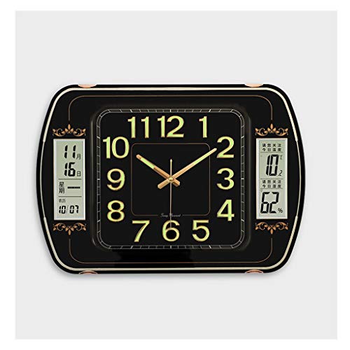Horloge murale lumineuse calendrier grand format pour maison minimaliste