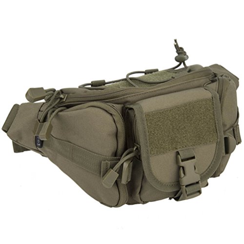 OLEADER Tactical Cintura Paquete Militar Fanny Packs Hip Belt Bolsa Bolsa Organizador de la Herramienta para al Aire Libre Escalada Pesca Caza
