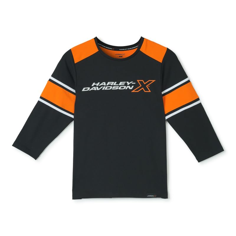 Image of HARLEY-DAVIDSON X Moto Contour Women's Long Line T-Shirt | Extended Hem | Cotton Blend | Urban Fit Crew Neck Tee