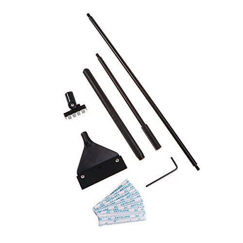 Escova de limpeza raspadora de algas de liga de alumínio UEETEK com 10 lâminas de aço inoxidável par