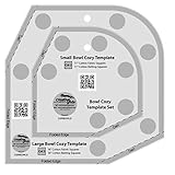 Creative Grids Bowl Cozy Template Set – CGRBOWLS – Made in USA, Non-Slip Grip Acrylic Quilting, Sewing, Crafting, Patchwork Ruler & Template