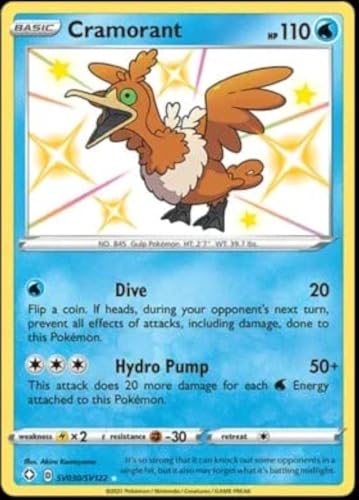 Pokemon - Cramorant SV030/SV122 - Shining Fates - Shiny Vault - Card