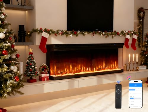 3 Sided Electric Fireplace, 50