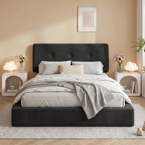 Image of EnHomee Cloud Bed Frame Full Size with Adjustable Headboard