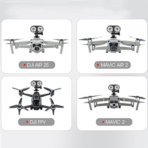 Drone Owl Searchlight, 4 Modes Drone Night Light for DJI FPV, for AIR 2S, for Mavic AIR 2, for Mavic 2, LED Light Searchlight for Drone Fishing, Bait Release, Search Rescue, Payload Delivery by Diydeg - Image 8