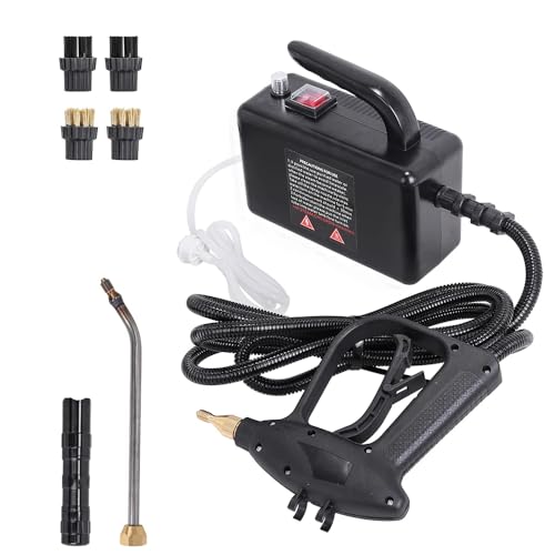 Portable Car Detailing Equipment Dry and Wet Electric Air Conditioner Washing Machine Steam Cleaner (Black)