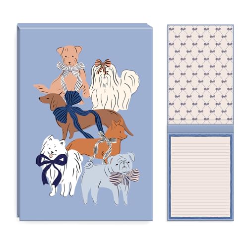 Bloc-notes à couverture rigide Lady Jayne 60 feuilles motif chien