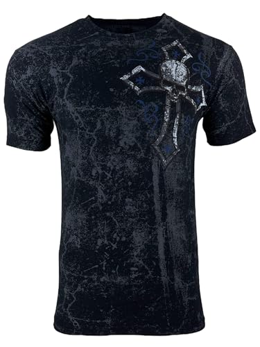 Xtreme Couture by Affliction Men's T-Shirt Stone Warrior2