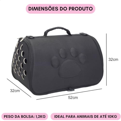 Bolsa De Transporte Pet Para Cachorro Gato Cão Avião Viagem Viajar Passeio Com Alça De Ombro Ventila