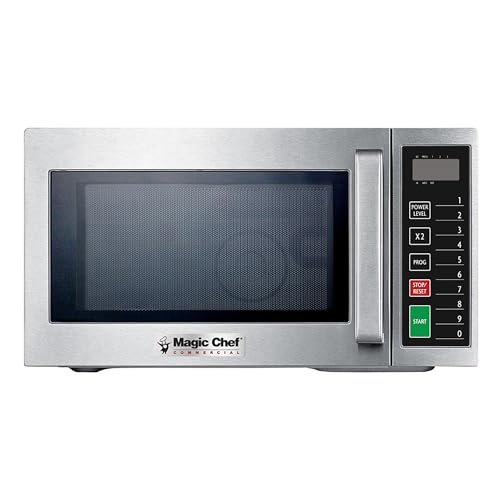 Image of 0.9 cu. ft. Commercial Countertop Microwave in Stainless Steel