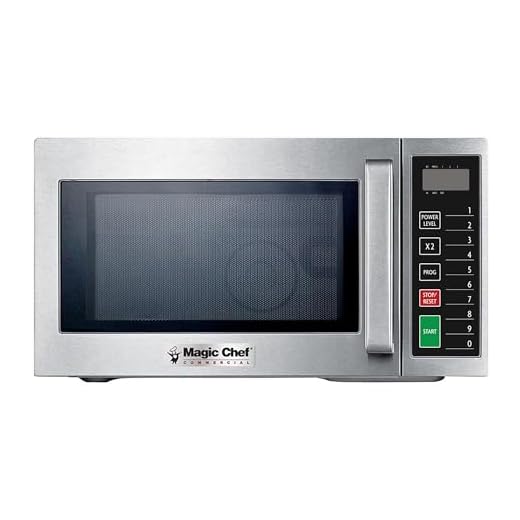 Magic Chef MCCM910ST 9 Cubic-ft Commercial Microwave Oven, 0.9, Stainless Steel