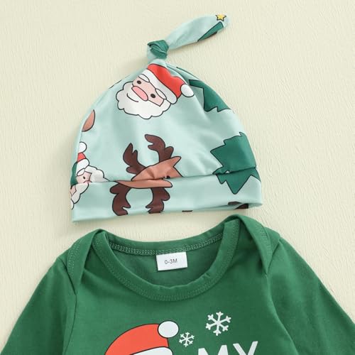 Newborn Baby Boy Halloween Outfit Long Sleeve Pumpkin Romper Ghost Suspender Pants Hat Cute Fall Clothes 3Pcs4