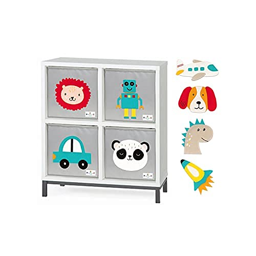 ONEOMI Kids Storage Cubes, Toy Box Organizer Removable