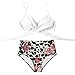 SamMoSon Bikini per Grandi Ragazze Perfect Gonne Bikini da Bagno Sunsafe Costumi da Bagno Ragazza Top Bikini G Tazza Nero Mid Rise Bottom Tuta da Bagno Posata Costumi da Bagno Bamby