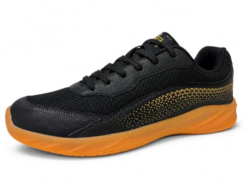 Image of ATHCO Mens Nimble Badminton Shoes for Men - Non-Marking, Anti-Skid Indoor Court Shoes | Lightweight, Breathable & Durable | Ideal for Squash, Volleyball, Basketball & Table Tennis